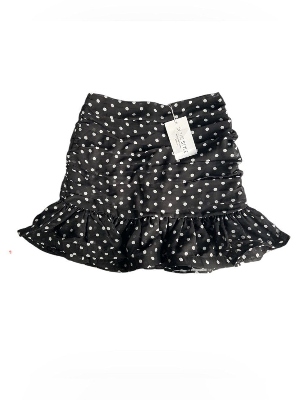 In the Style polka dot mini skirt S 4